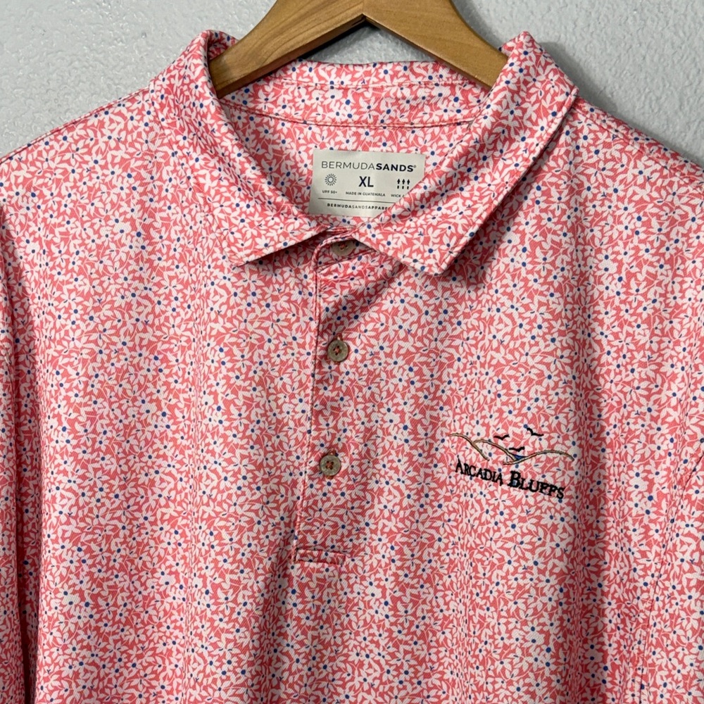 Bermuda Sands Arcadia Bluffs Men's Floral Polo Shirt